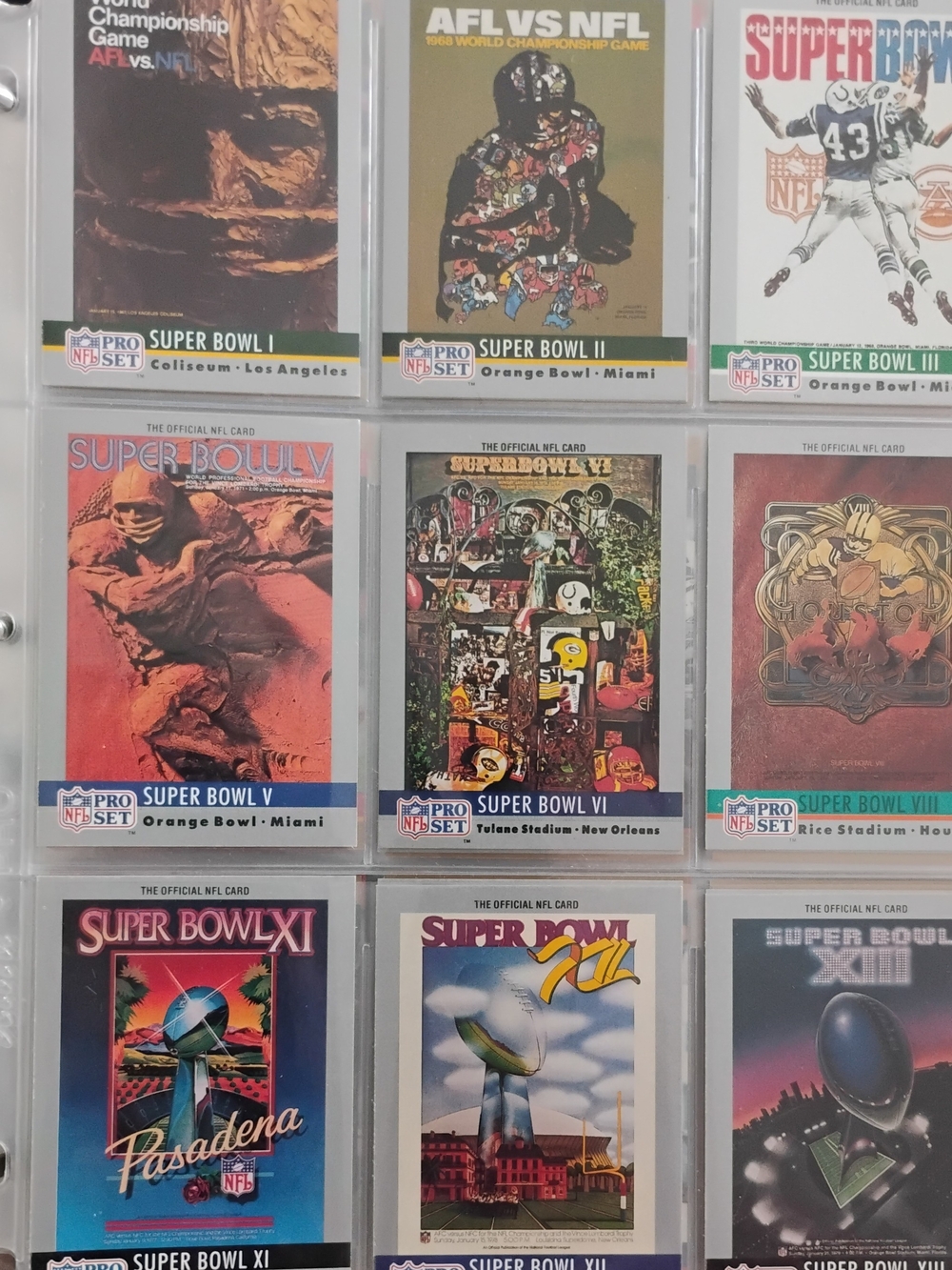 Lot Of Over 300 Vintage 1990 NFL Football Pro Set Trading Cards